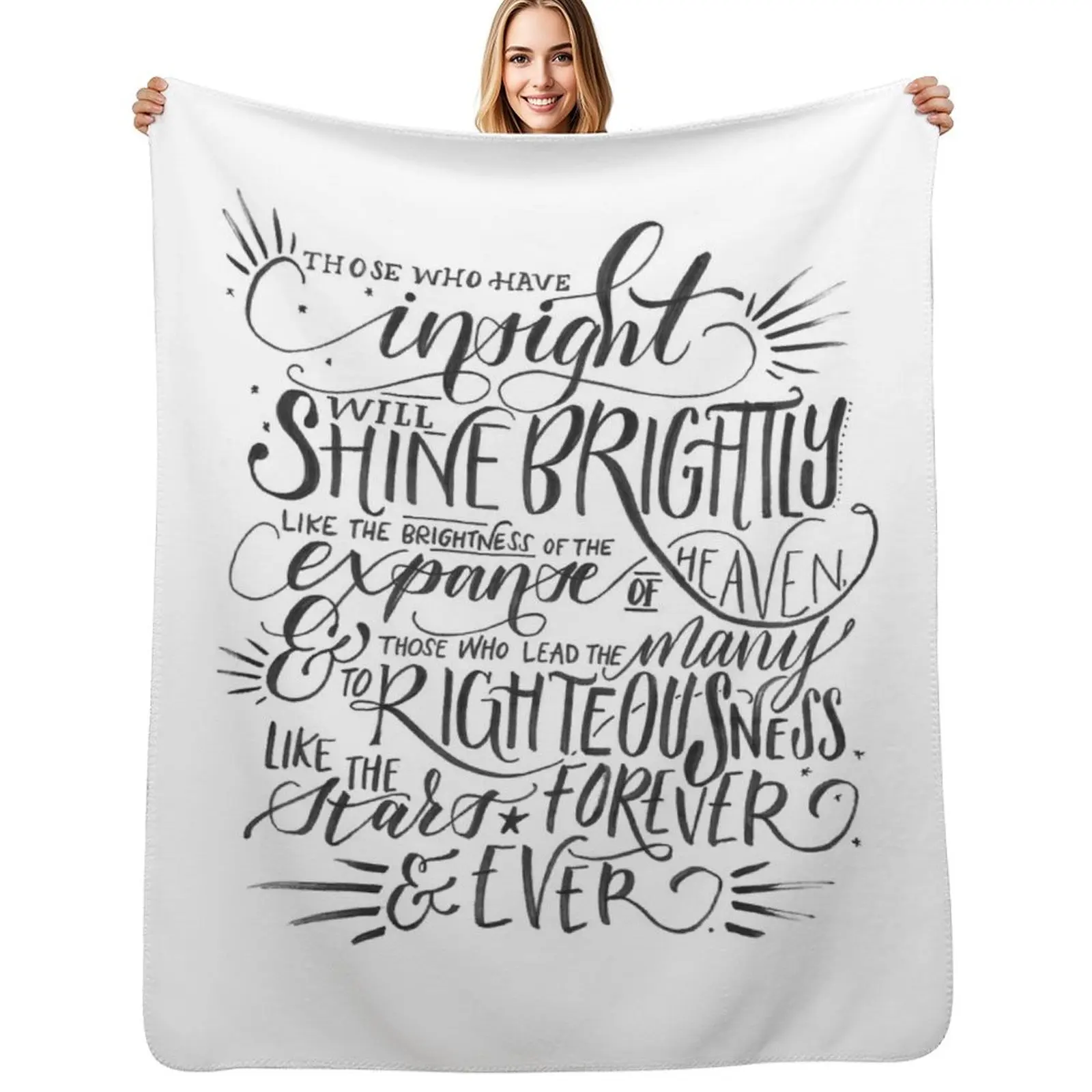 

Daniel 12:3 Throw Blanket Thins for sofa Quilt Soft Plaid Blankets