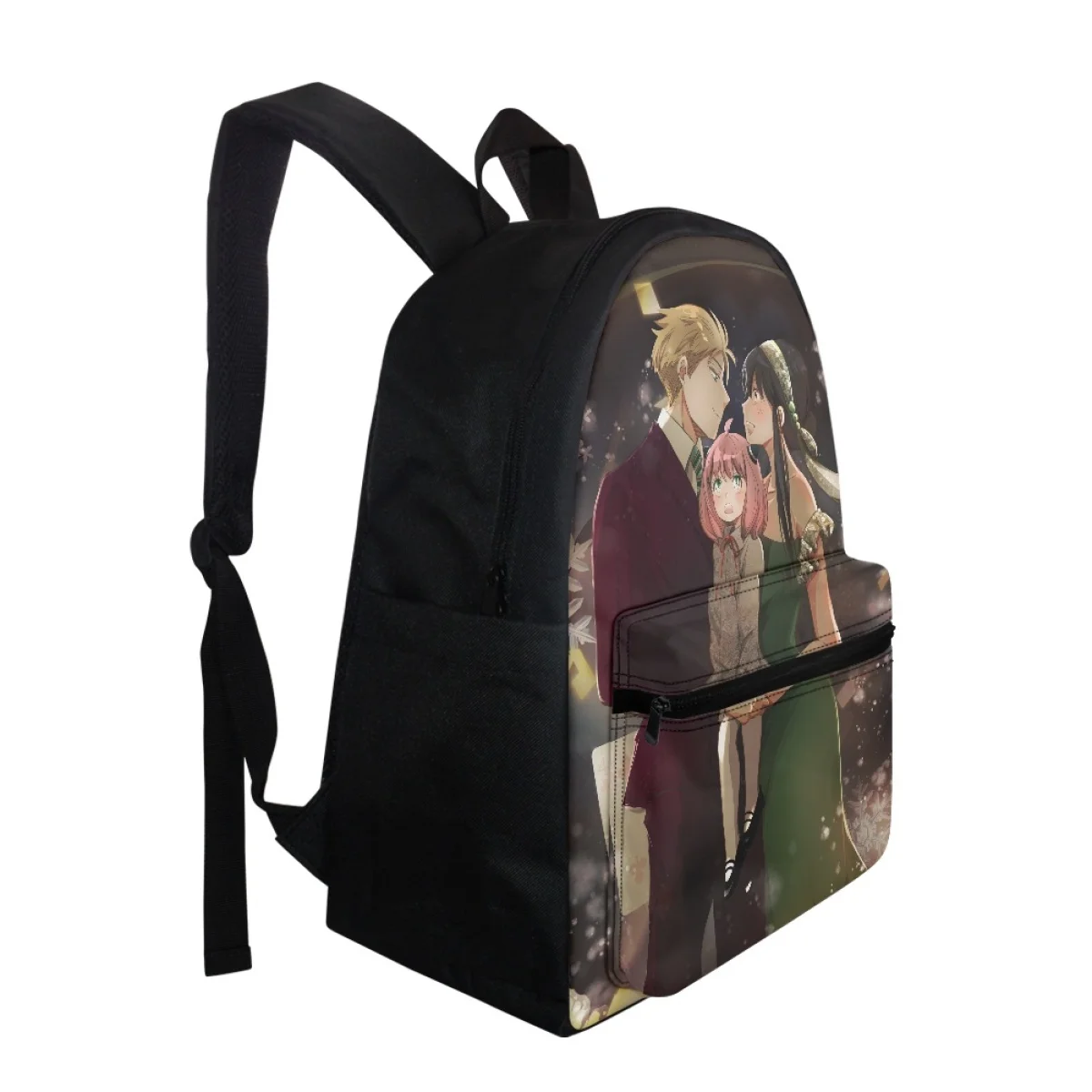 FORUDESIGNS Anya Anime Schoolbags Cute Fashionable Book Bag Spy X Family Printed Backpacks Multi-Pocket Zipper Design Knapsack