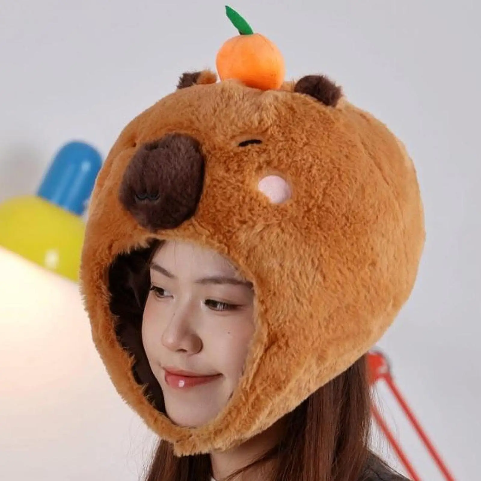 Capybara Headgear Hat Cosplay Toy Cap for Birthday Stage Performance Holiday