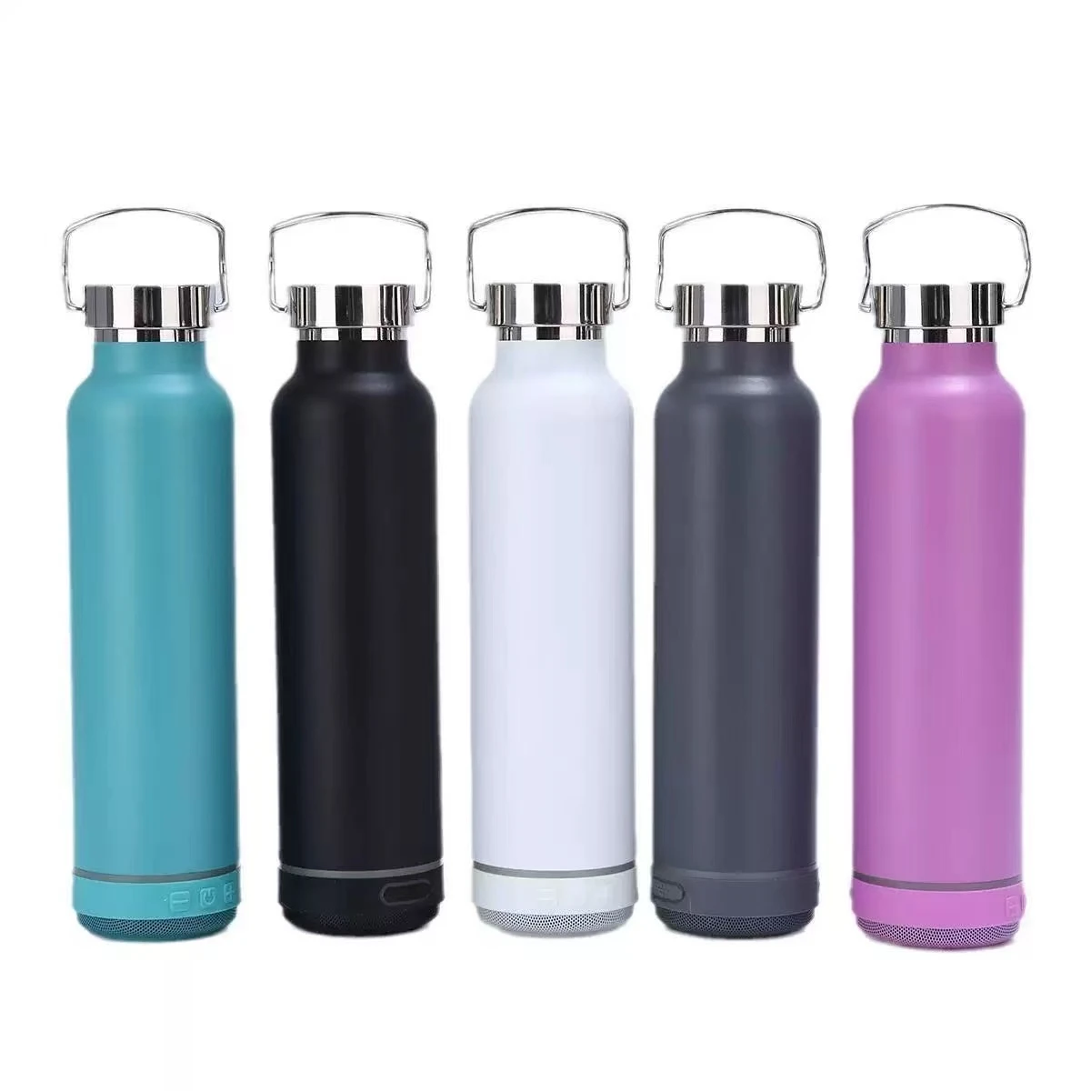 

Bluetooth Speaker Cup Handle Sports Bottle 304 Stainless Steel American Large Mouth Handheld Insulated Cup