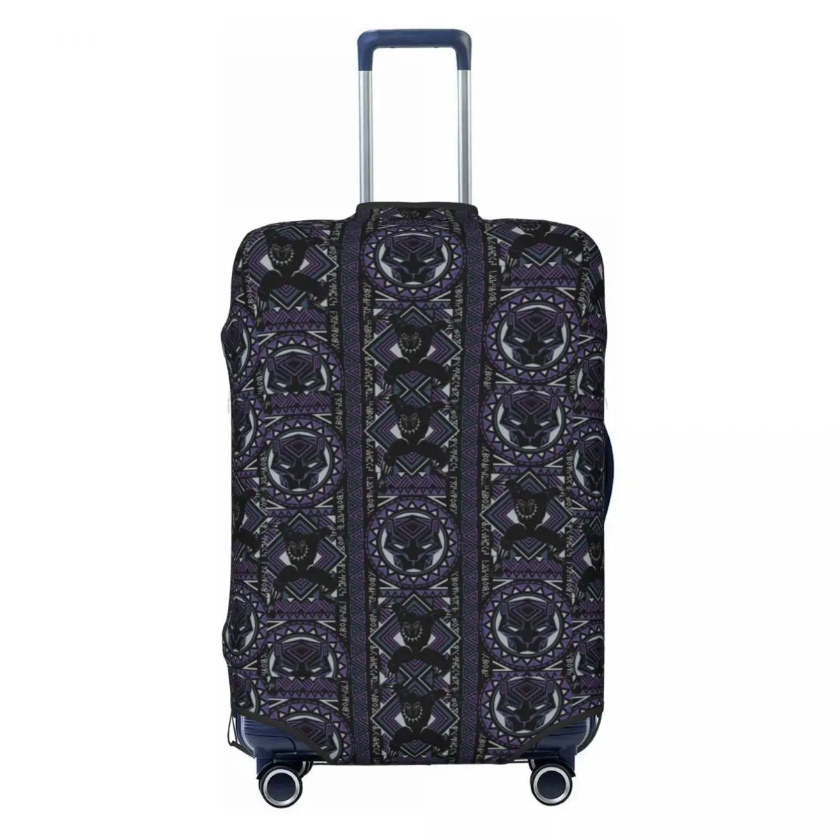 

Custom Black Panther Comic Wallpaper Cartoon Luggage Cover Elastic Travel Suitcase Protective Covers Fits 18-32 Inch