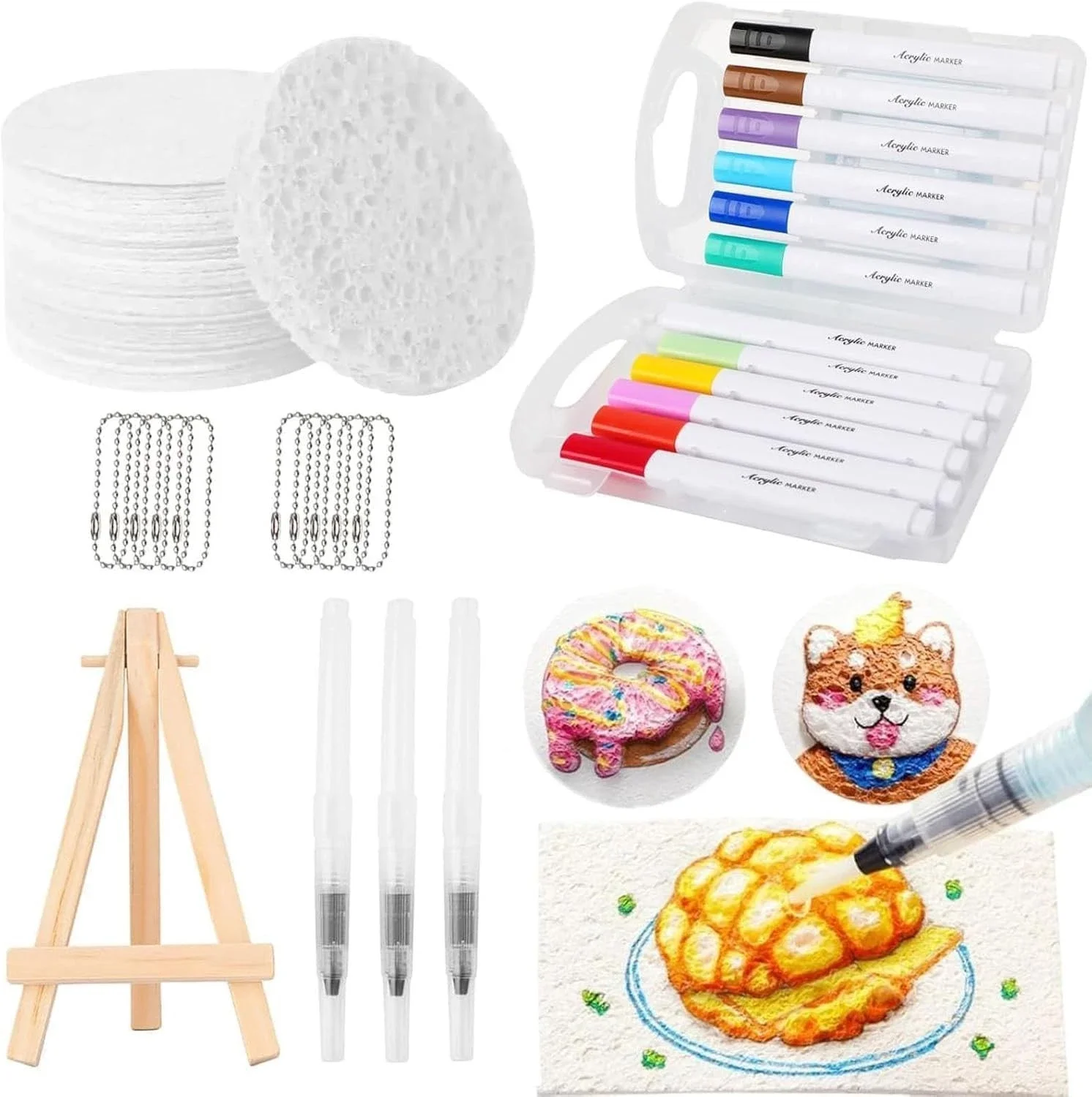 10/100Pcs 3D Drawing Magic Canvas Sponge Kids DIY Kids Painting Paper 3D Art Drawing Paper for Kids DIY Painting