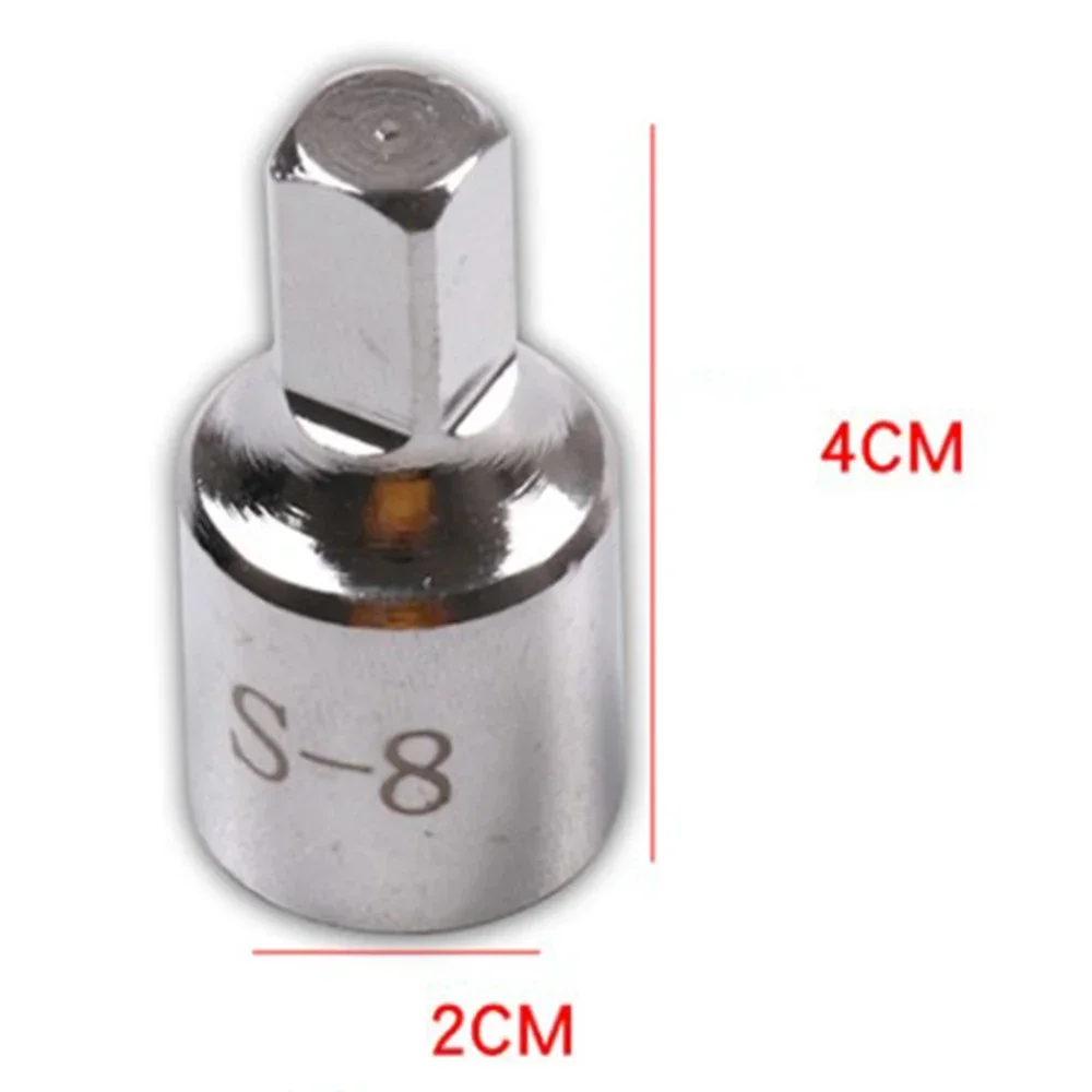 8mm Square Head With 3/8 Drive Oil Drain Pan Drain Plug Wrench Tool Remover Fit For Rear Axle Gearbox Crankcase
