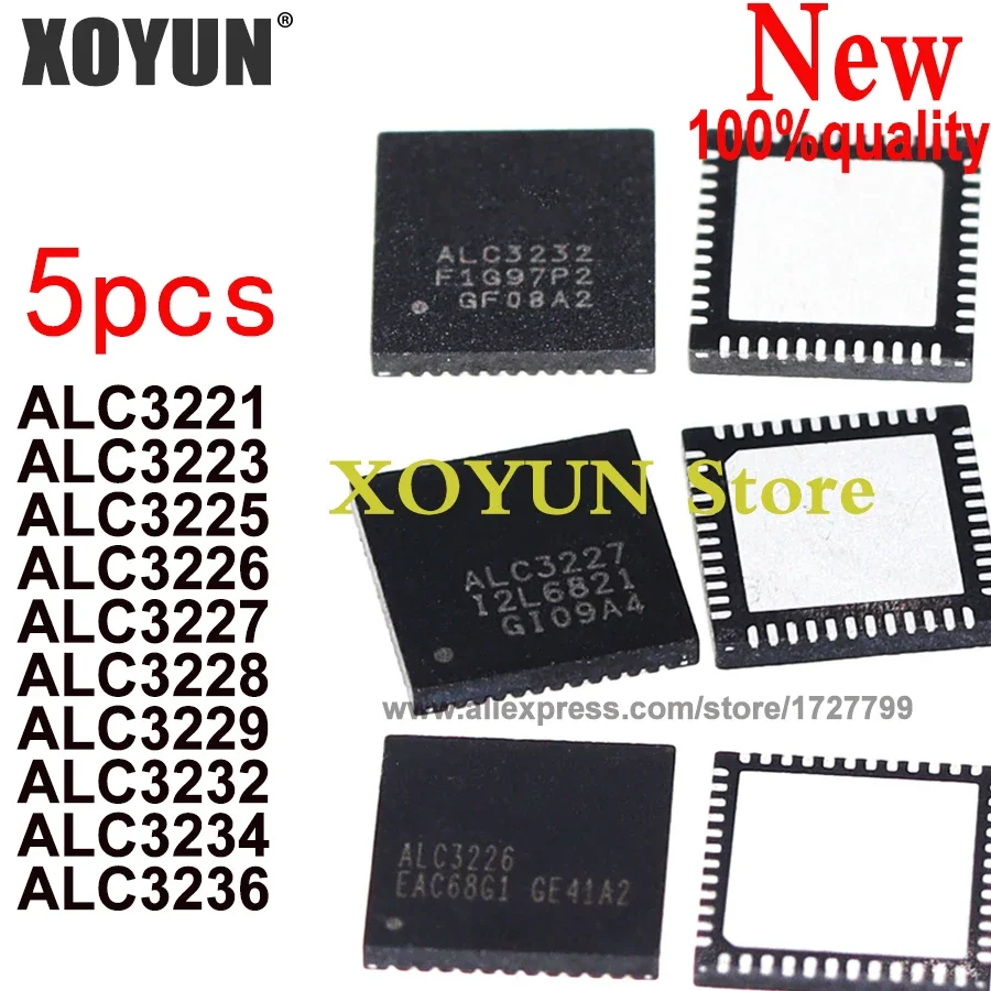 (5piece)100% New ALC3221 ALC3223 ALC3225 ALC3226 ALC3227 ALC3228 ALC3229 ALC3232 ALC3234 ALC3236 QFN-48