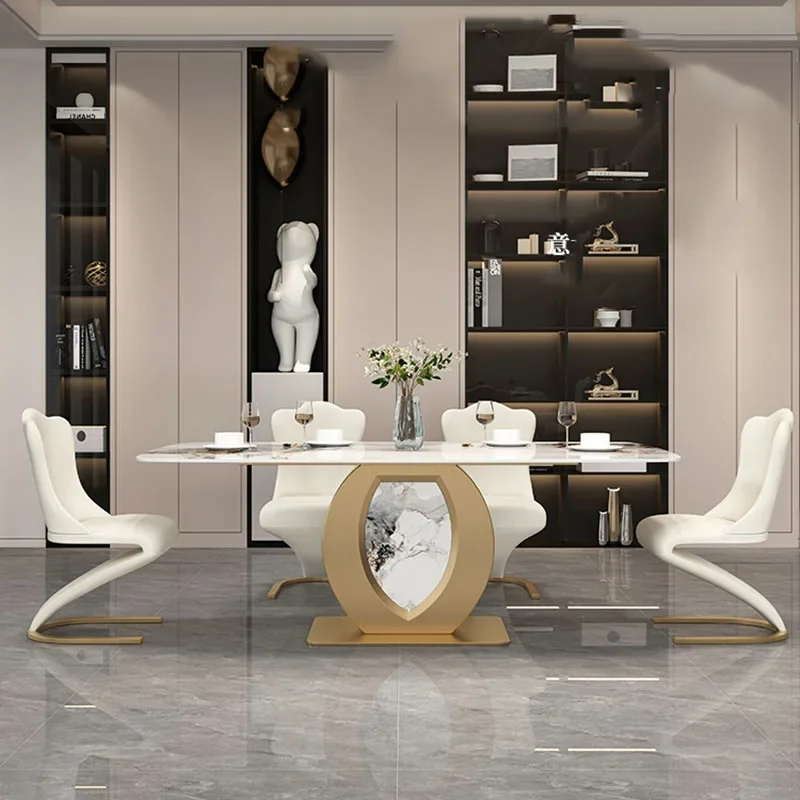 Design Side Dining Tables Conference Dinner Neat Wall Restaurant Dining Tables Modern Mesa De Cocina Y Sillas Hotel Furniture