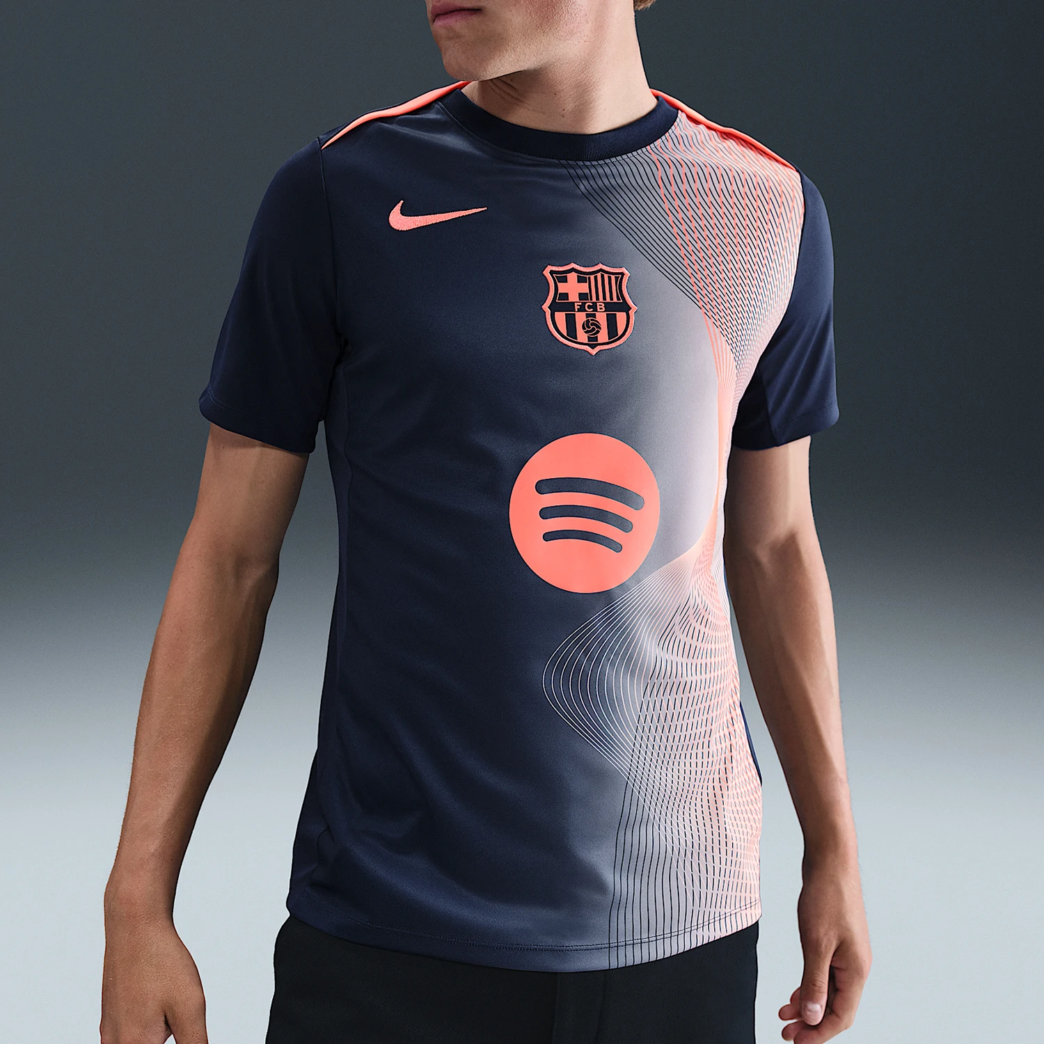 Nike genuine Dri FIT men's warm-up training sports football short sleeves HM3437-411