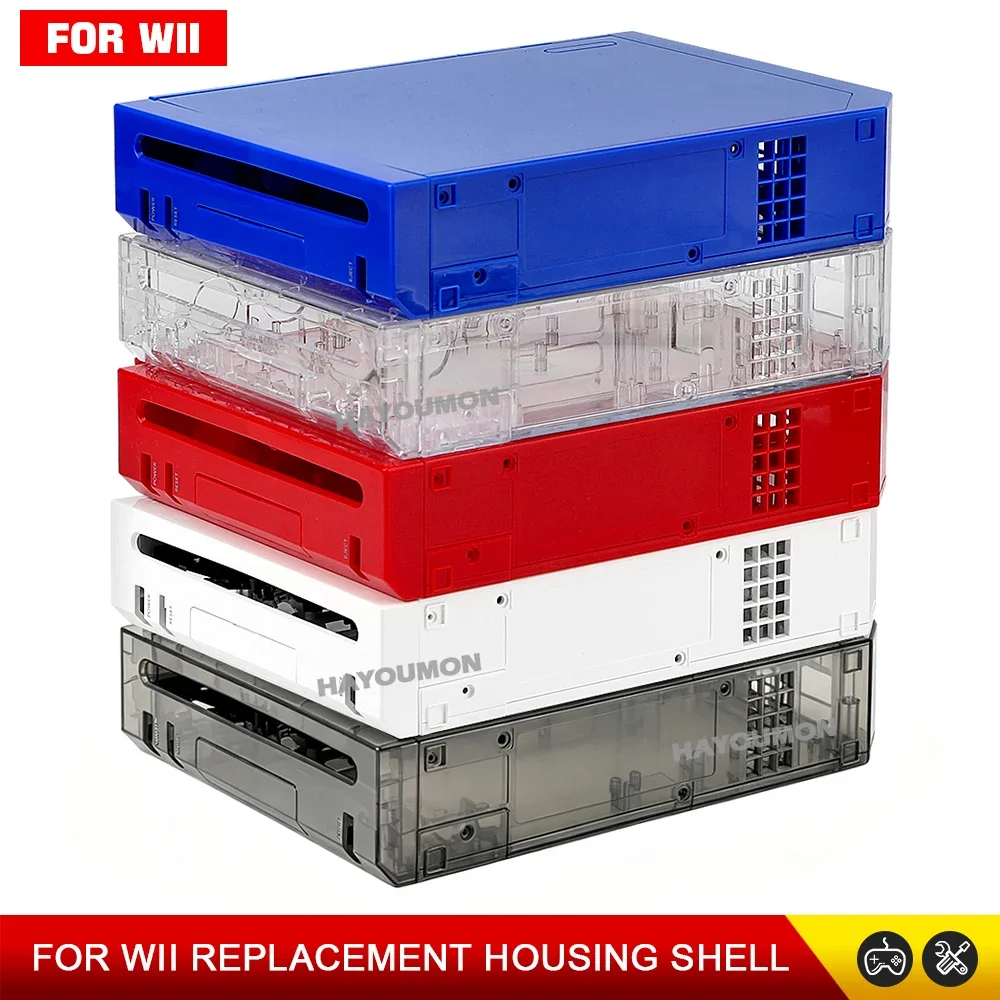 NEW Upgrade TRN Black For WII Full Set Replacement Housing Shell Case Cover With Buttons For WII Console Case Gaming Accessory