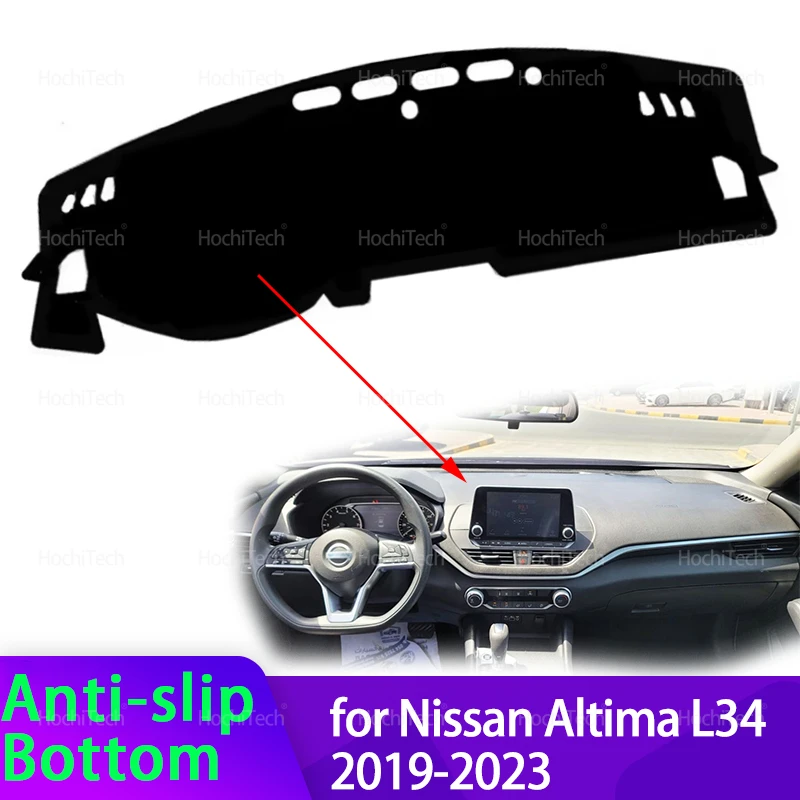 For Nissan Altima L34 2019 2020 2021 2022 2023 Car Dashboard Cover Avoid Light Pad Instrument Cover Mat Carpet Accessories