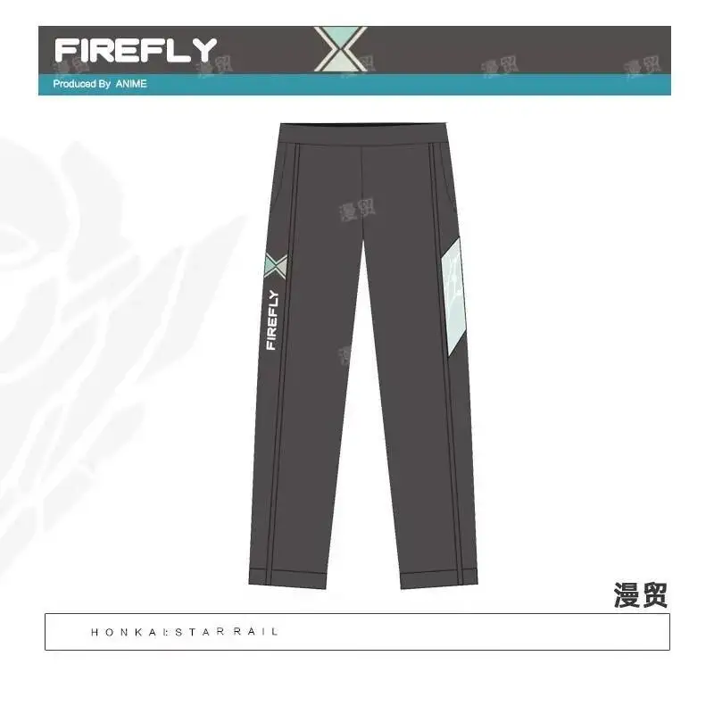 Honkai: Star Rail Cosplay Firefly Donna Uomo Giacca ampia Cappotto con cappuccio Felpa con cappuccio Frangivento Pantalone Costumi di carnevale