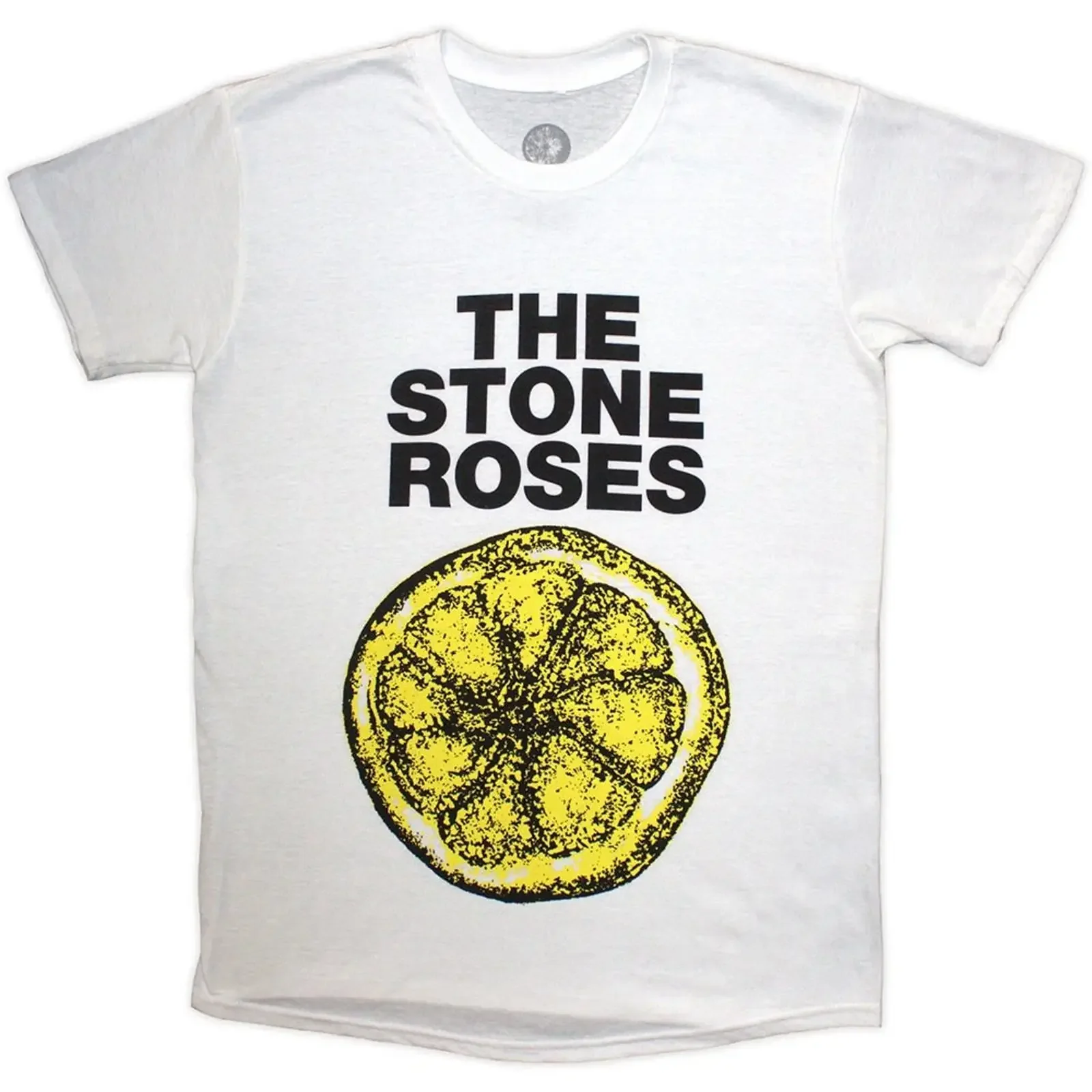 The Stone Roses 'Lemon 1989 Tour' Weißes T Shirt NEU amp OFFIZIELL vintage Washed Slightly Top For Everyday Wear