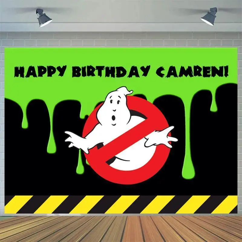 Fondo Verde de dibujos animados para sujetar el cinturón de seguridad, tela decorativa para fiesta de cumpleaños de niño, estudio de fotografía Digital