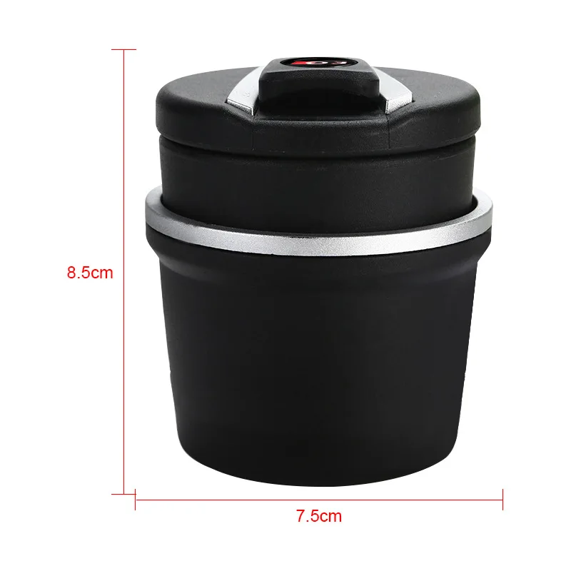 1 Pcs Universal Automatic Car Ashtrays Portable Car Auto LED Light Cigarette Cigar Ash Cylinder Smoke Cup Holders Accessory