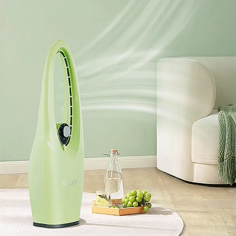 

‌3-Speed Ultra Quiet Bladeless Tower Fan with HEPA Air Purification 360° Oscillation, Adjustable Floor Cooling for Home Office‌