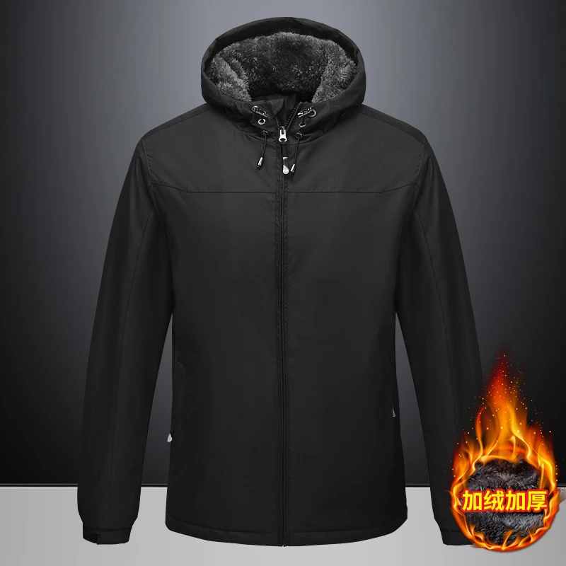 Men Winter New Outdoor Jet Ski Premium Snow Warm Parkas Jacket Coat Men Outwear Casual Hooded Waterproof Thick Fleece Parka Men