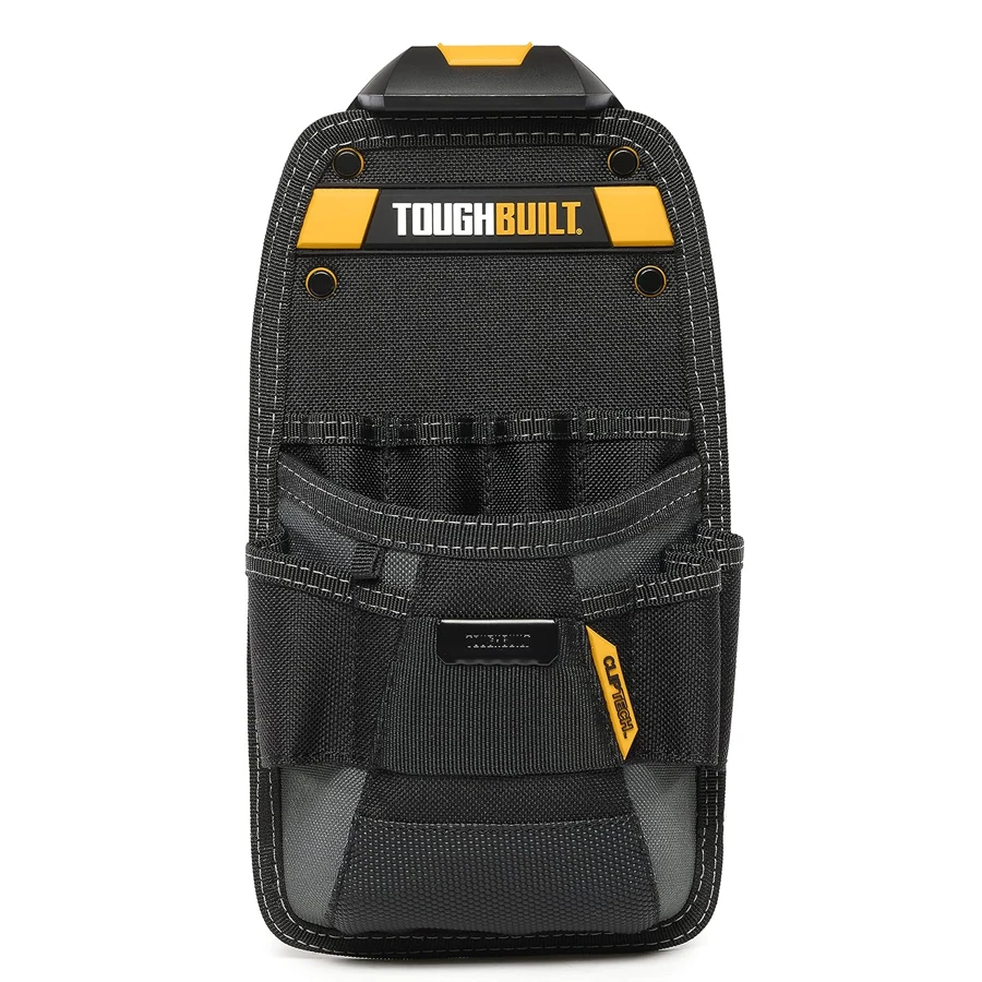 ToughBuilt TB-CT-22 Technician Pouch with ClipTech 11 Pockets and Loops Adjustable Holster, Snug-fit Screwdriver Loops