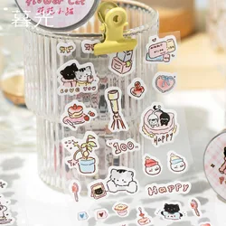 Kitten Life Diary Series Goo Ka Tape Exquisite and Cute Hand-painted Kitten Pattern Tape