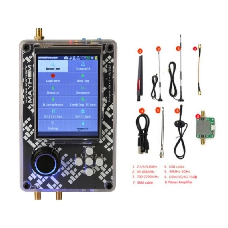 New Assembled H2M Receiver 6GHz SDR Software Defined Radio and Spectrum Analyzer