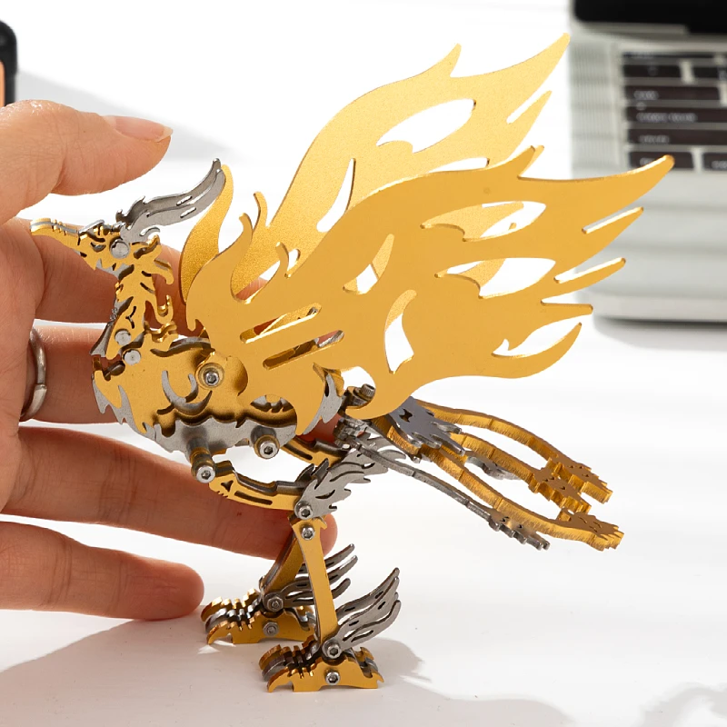 MOKR Bi Fang rompecabezas de Metal 3D juguete para niños modelo de montaje DIY Navidad Año nuevo regalo de cumpleaños educación y entrenamiento
