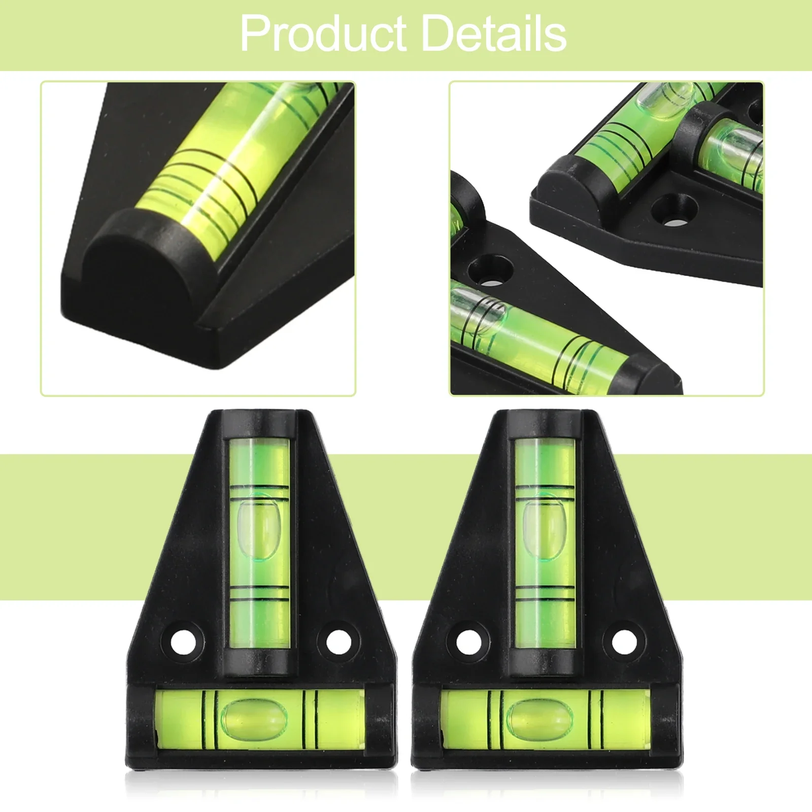 Measurement Test T-Shaped Horizontal Bubble 2PCS Red Two Way Black Orange T-Shaped For Pictures TV 's Caravans