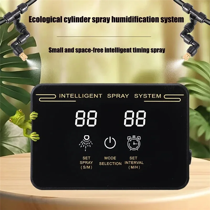 

A03F-Rainforest Crawler Intelligent Spray System Electronic Timer Automatic Spray Rainforest Kit Control Sprinkler