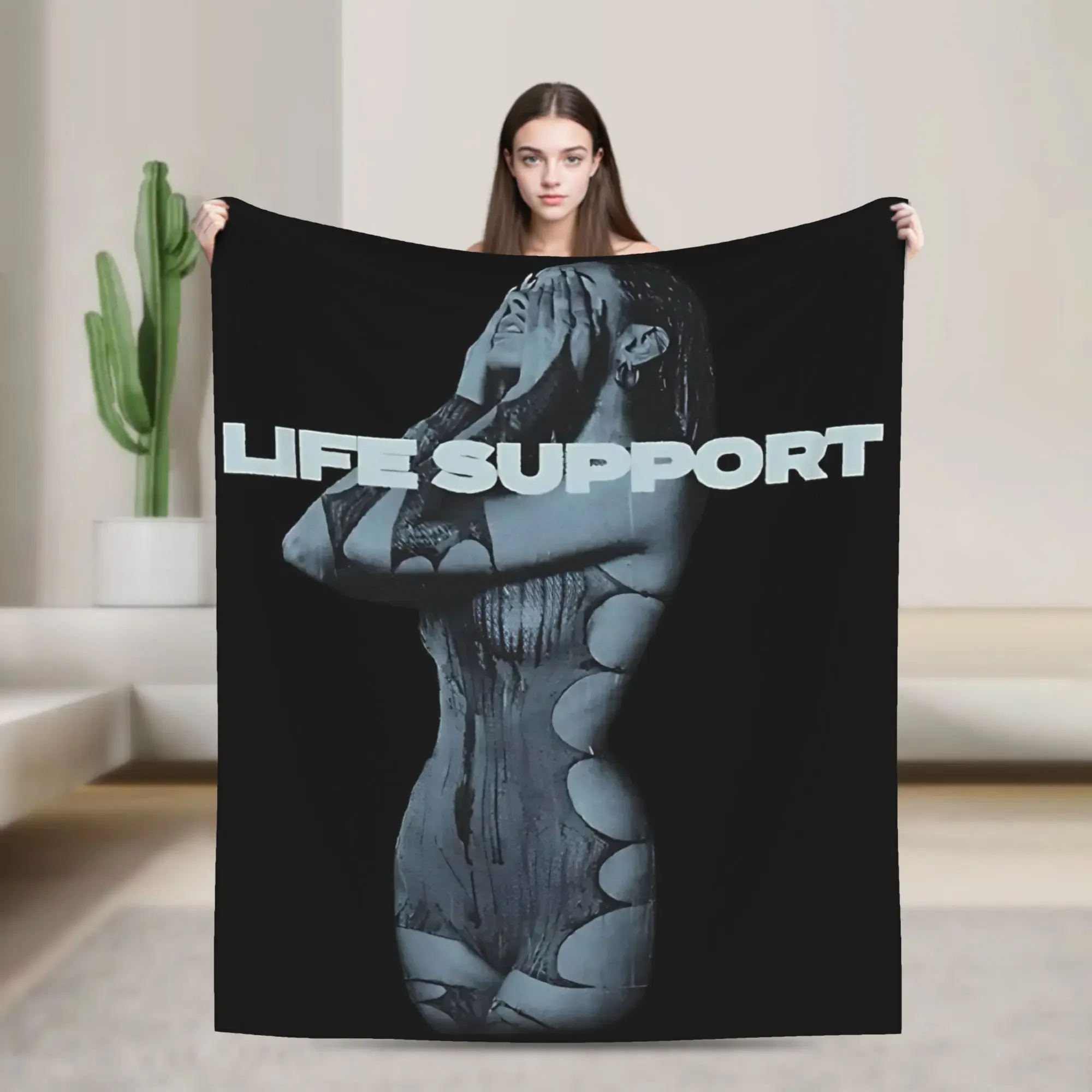 

Madisons Beers Life Support Warm Flannel Throw Blanket for Living Room Travel Bed Soft Spring Blanket
