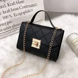 Single Shoulder Bag Fashion Women Handbag Solid Color Casual Mini Bag Female Chain Shoulder Pouch Ladies Leather Bag