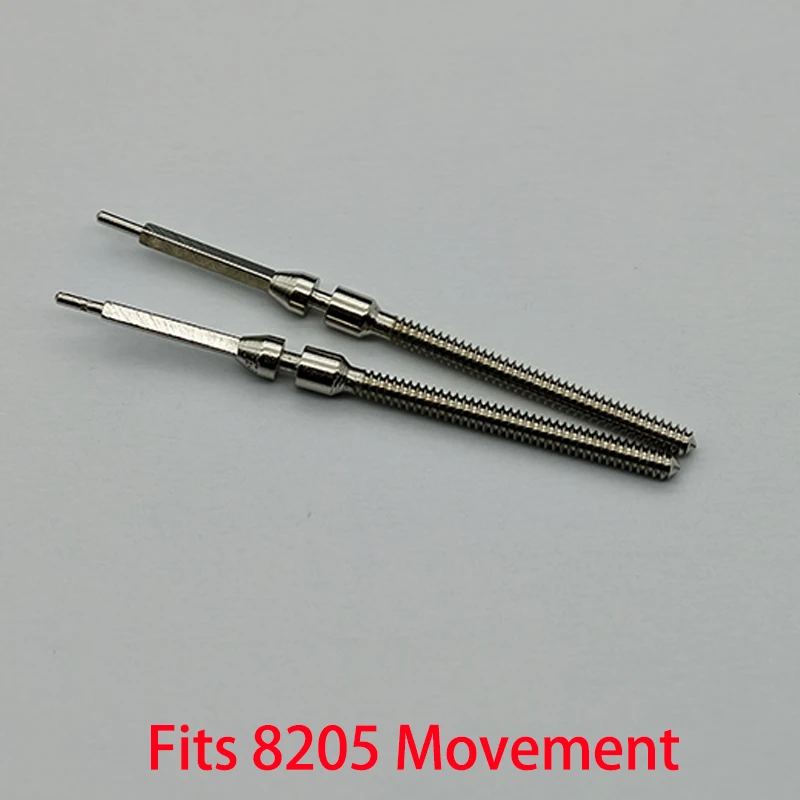2pcs/4pcs Suku Cadang Batang Mahkota Jam Tangan Kit Batang Mahkota Baja Cocok Untuk Gerakan Mekanis Otomatis 8205 Suku Cadang Batang Jam Tangan