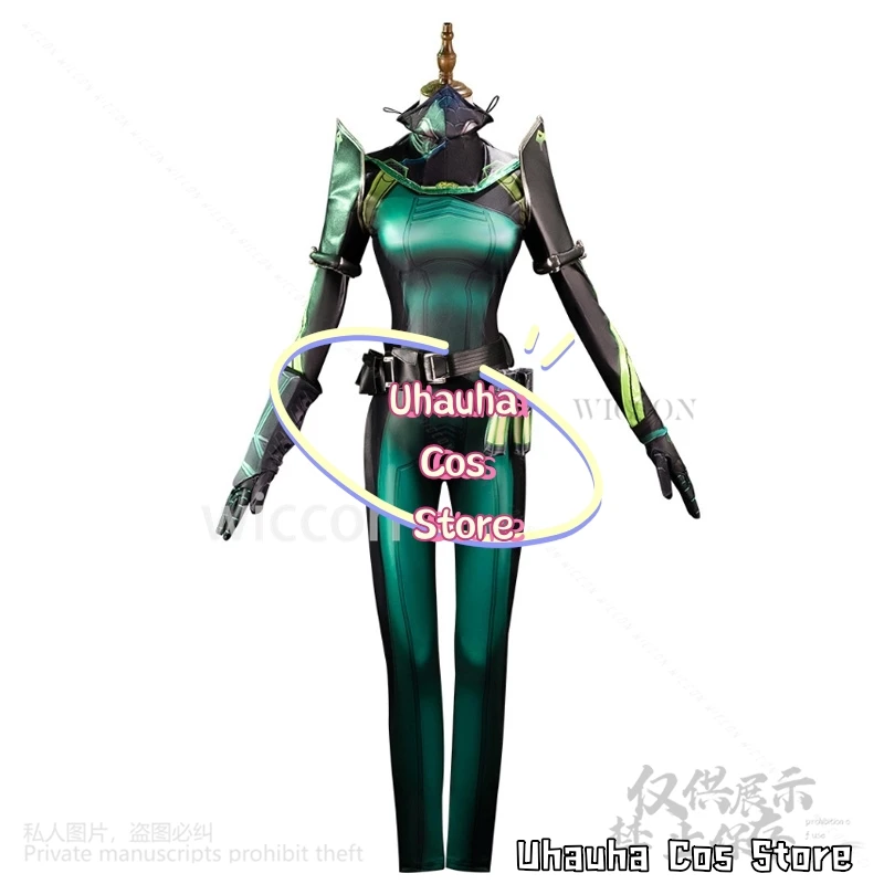 فايبر كوسبلاي أنيمي لعبة VALORANT ثعبان بذلة مثير موحدة الباروكات لجميع القديسين حفلة عيد الميلاد الفتيات امرأة لعب الأدوار حسب الطلب