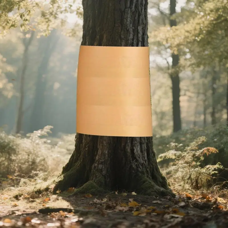 

Tree Tape Wrap 164 Ft X 2 Inch Caterpillar Prevention Tree Wrap Adhesive Kraft Paper Slippery Barrier For Outdoor Garden