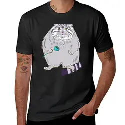 Pallas’s cat T-Shirt Short sleeve tee quick drying graphics mens big and tall t shirts