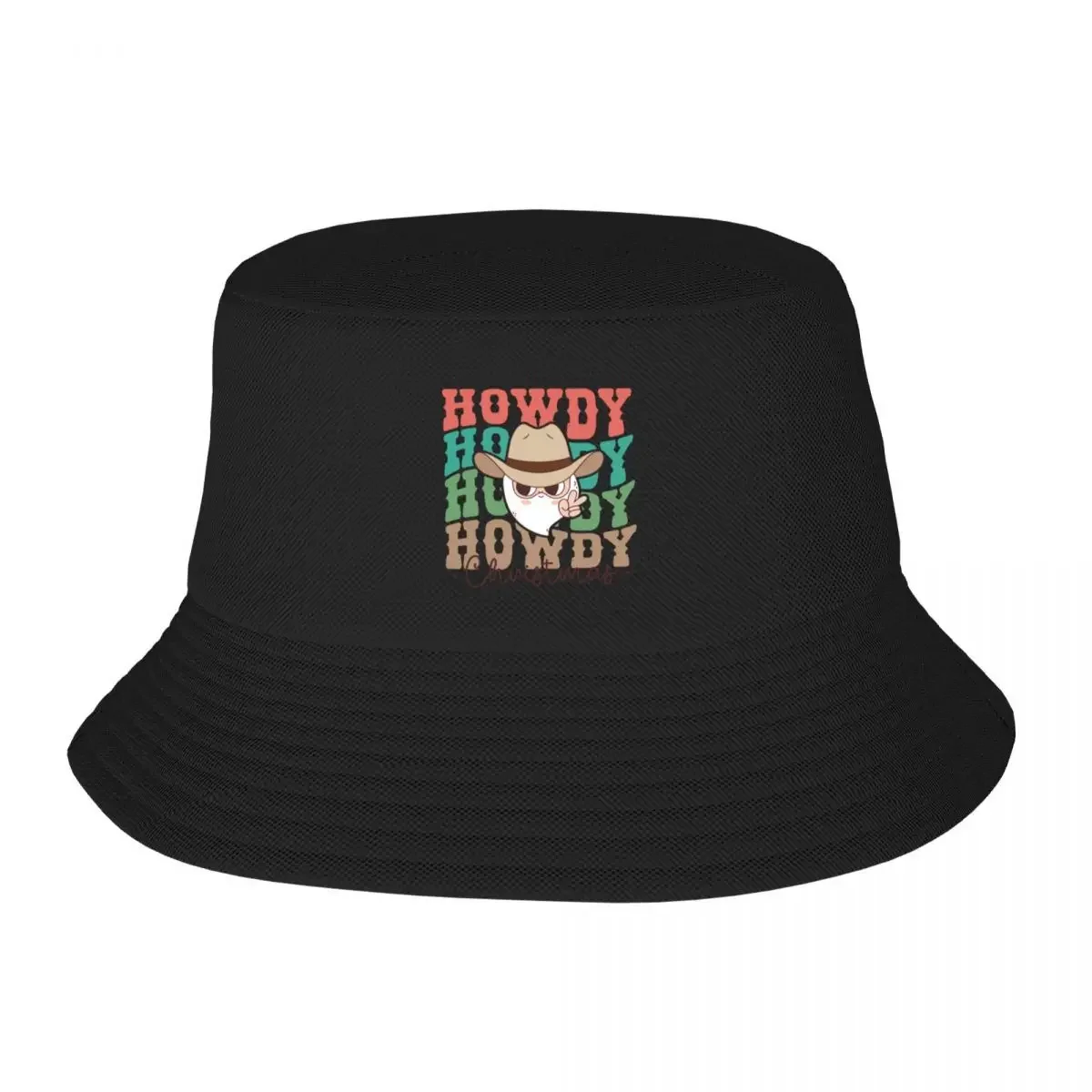 2026 Howdy Christmas - Cute Retro Cowgirl Christmas Bucket Hat birthday Vintage Mens Hats Women's