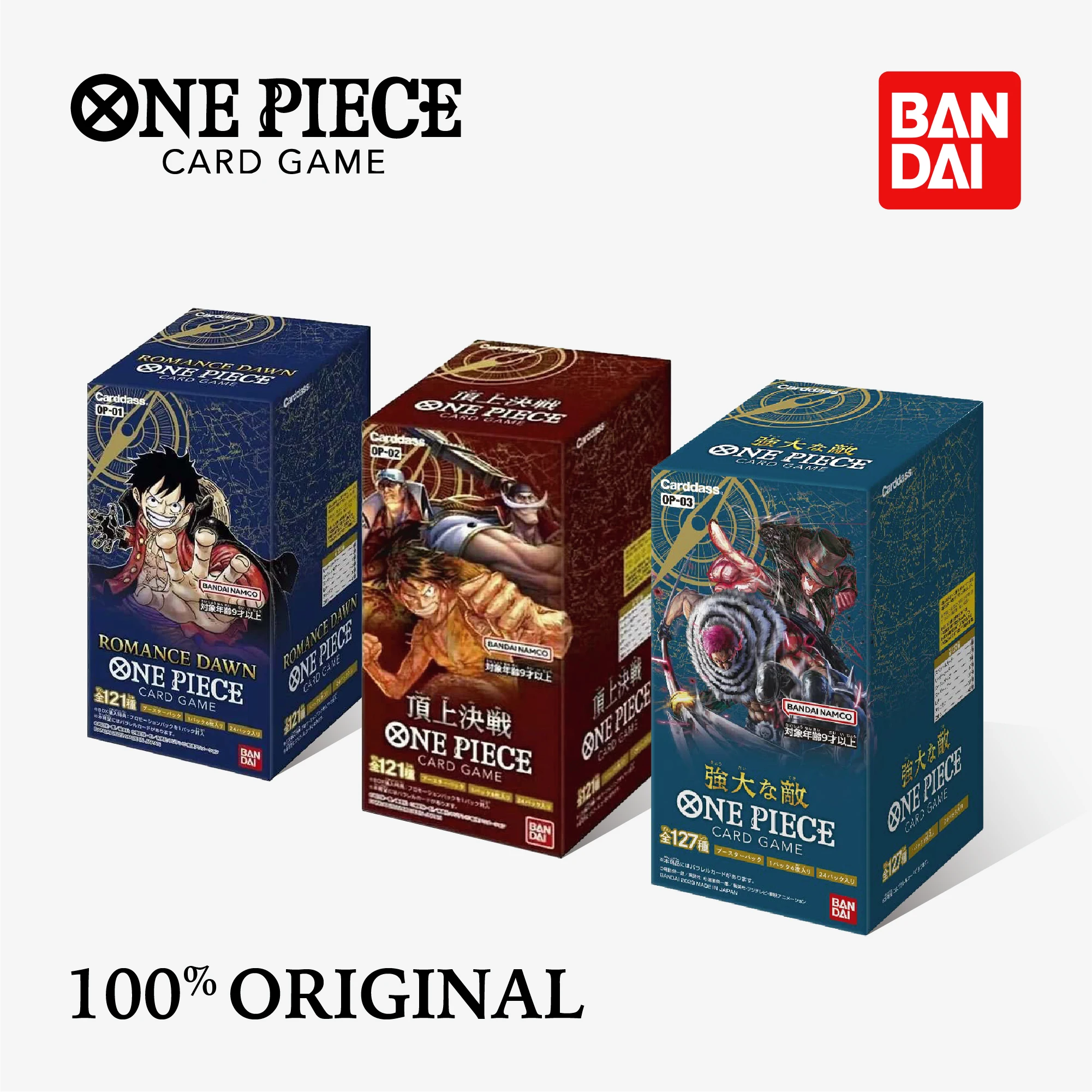 

100% Original Bandai One Piece Anime Booster Box OP01OP02 OP03 OP04 OP06 OP07 OP08 OP09 OP10 OP11TCG Collection Card Kide‘s’Gift