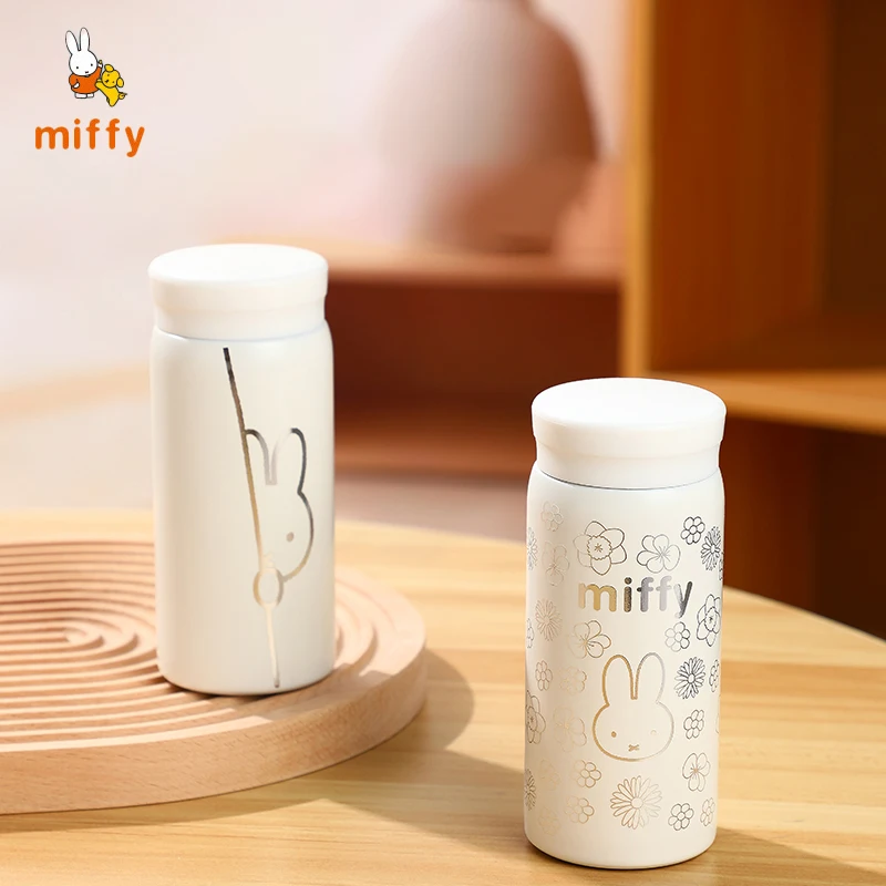 

200ml Miffy Vacuum Cup Cartoon Portable High Quality Stainless Steel Insulated Cup Office Dopamine Anime Accessories Girls Gifts