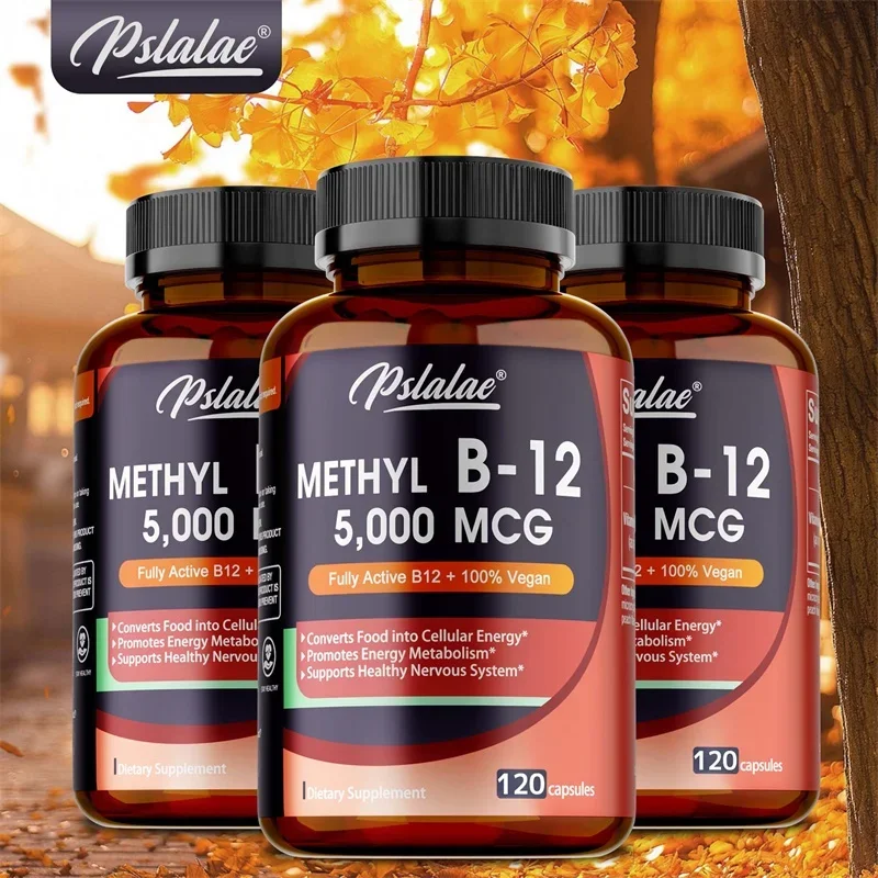 

Vitamin B12 - 5000 MCG Supplement -Benefits Brain & Heart Function, Supports Memory, Learning, Helps Boost Natural Energy Supple