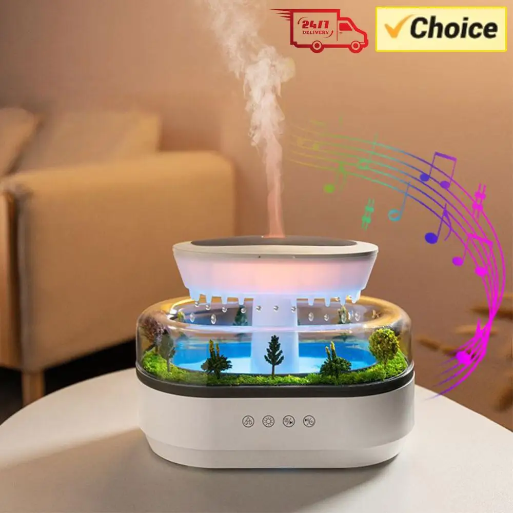 

Увлажнитель воздуха с холодным туманом и эффектом микро-ландшафта, аромадиффузор с 7 ночными светильниками для спальни