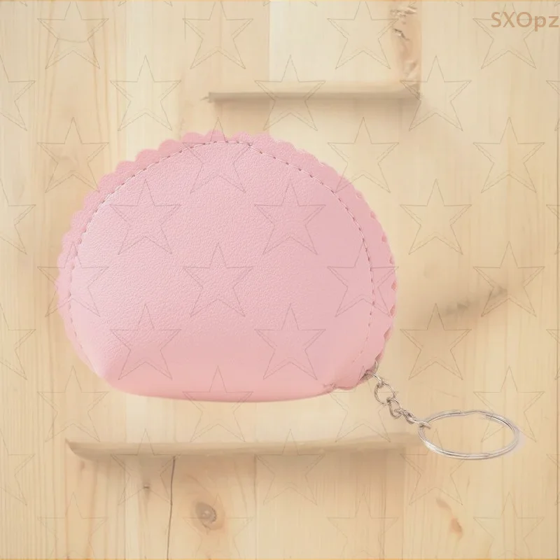 

Original Headset Bag Coin Case, Simplistic Shell Design Half-Circle Coin Purse, Uncommon Dumpling-esque Key Holder