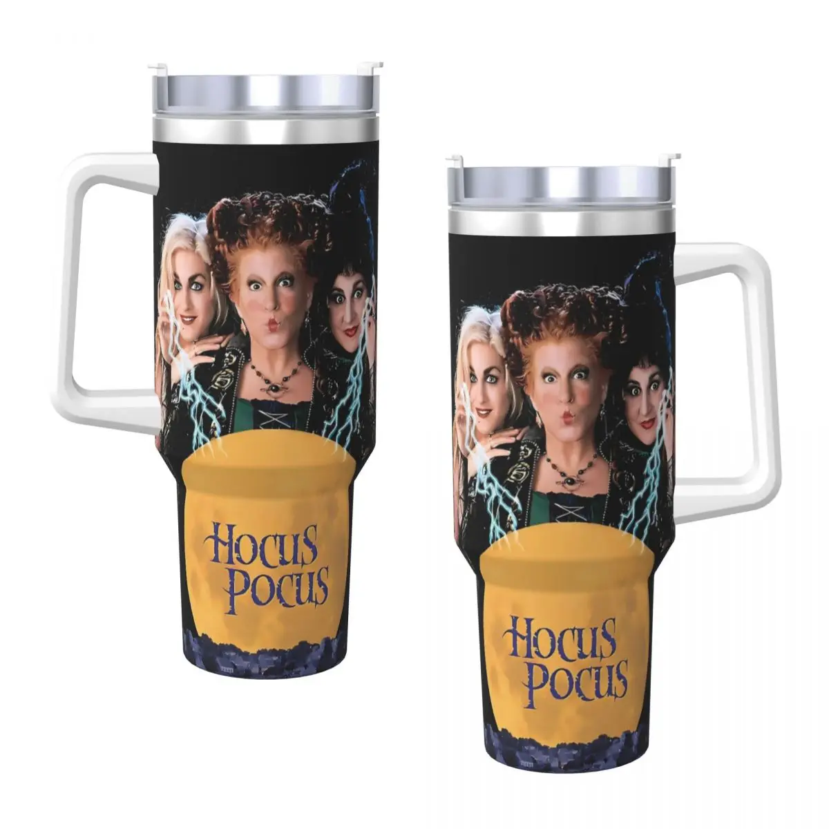 

Sanderson Sisters H-hocues P-pocues Halloween Tumbler Cold and Hot Thermal Cups Graphic Driving Mugs Cup