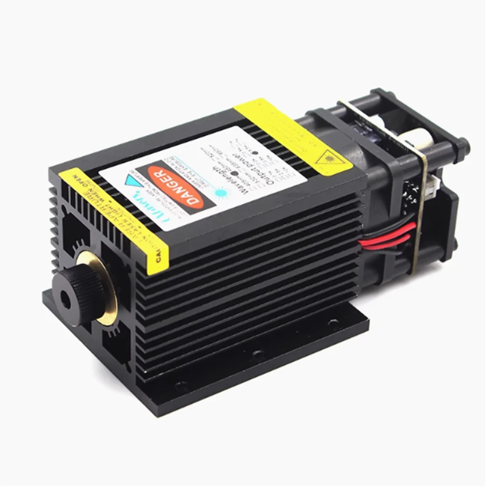 450nm 7W Laser a luce blu Testa da intaglio fai-da-te Modulo laser CNC PWM