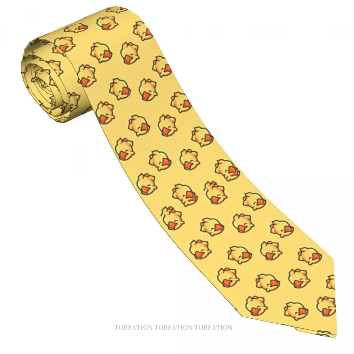 Final Fantasy Game I Want To Ride My Chocobo All Day Men Ties 3D Printed Hip-Hop Street Business Wedding Party Shirt Accessories