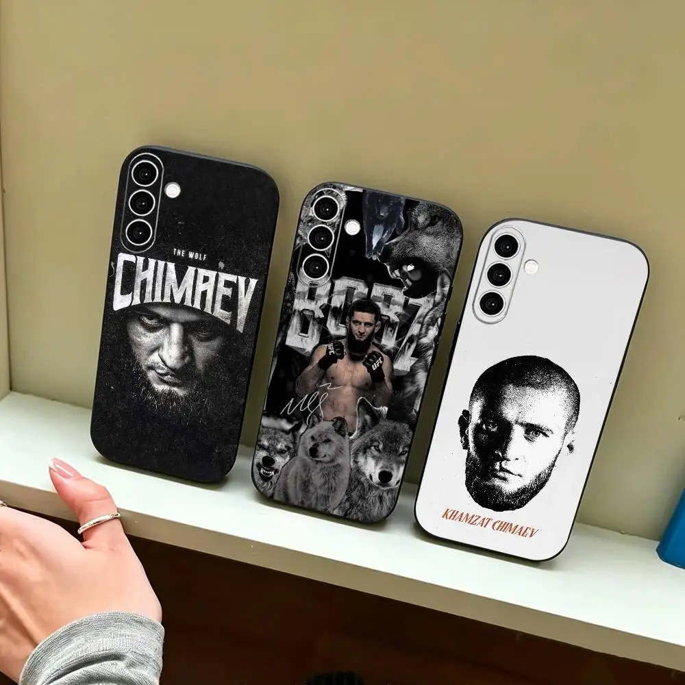the eagle K-Khamzat Chimaev cool Phone Case For Samsung Galaxy A73,A72,A71,A70,A53,A52,A51,Soft Silicone Black Cover