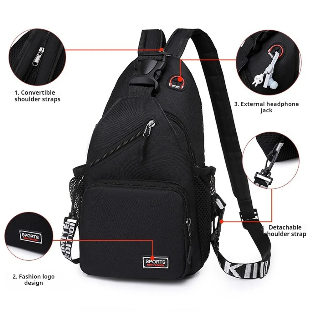Brusttasche Schulter Umhängetasche Umhängetasche Männer Sport Funktionelle Laufen Radfahren Tasche Messengers Taschen Sling Pack