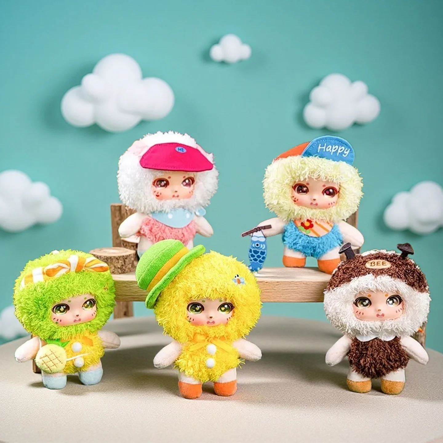 

Blind Box Plush Toy Hobbies Collection Cartoon Vinyl Doll Surprise Box Cute Action Figure Mystery Bag Pendant Keyring Kids Gift
