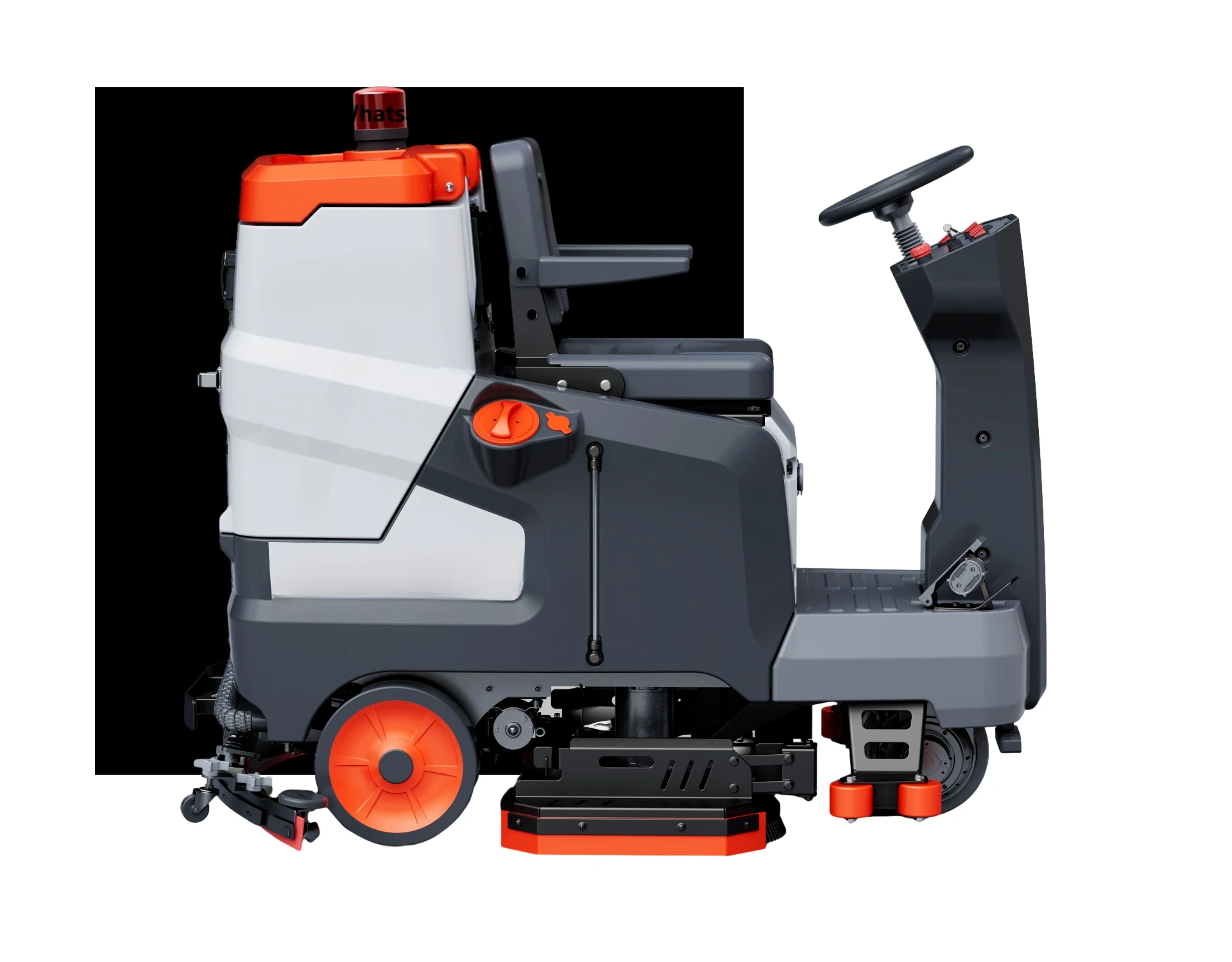 BISON(CHINA) Wholesaling Commercial and Industrial Hard Floor Electric Cordless Cleaning Machine 90L Ride on Floor Scrubber