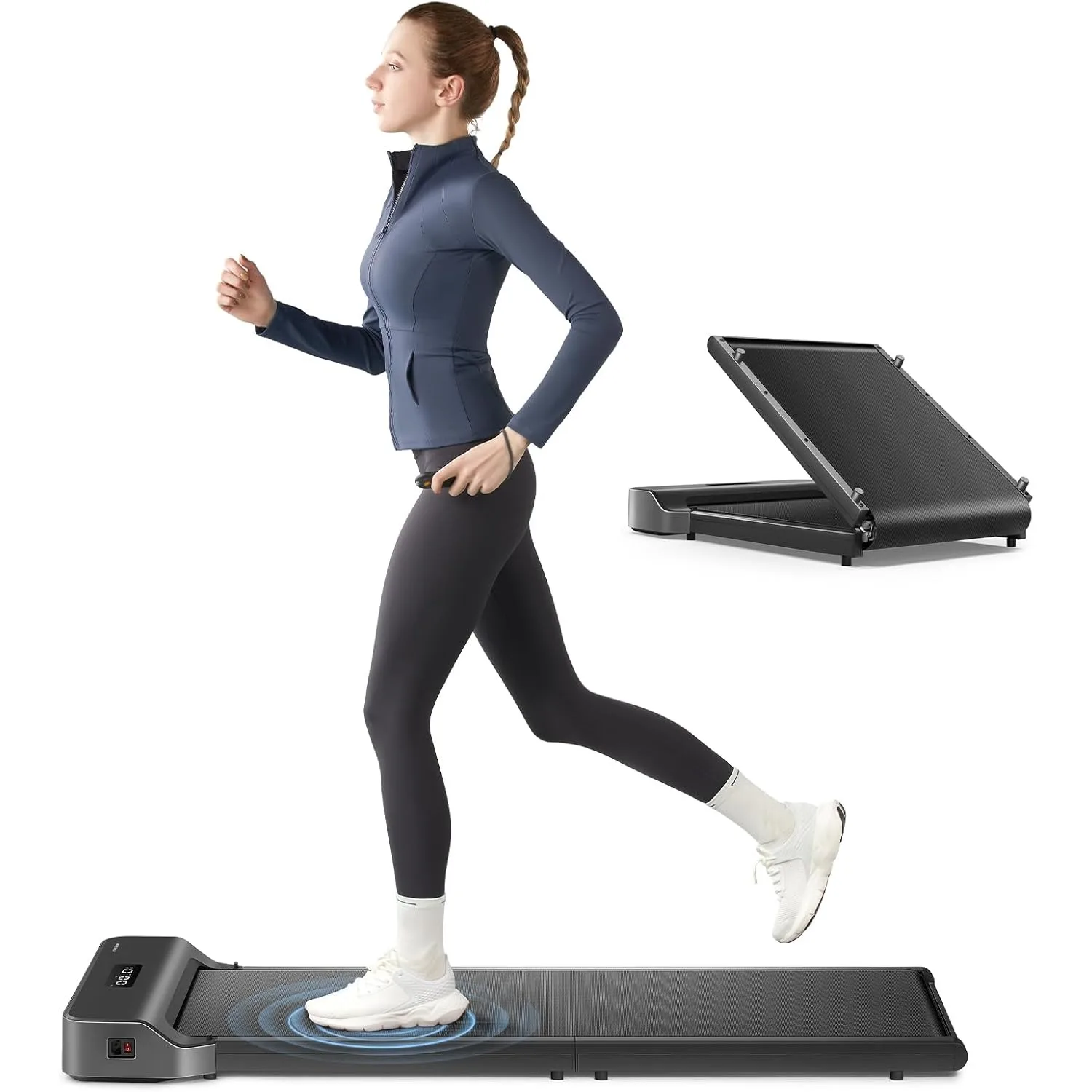 

Z1 Walking Pad, Folding Under Desk Treadmill for Home Office with 242lb Capacity, 2 in 1 Portable Treadmill for Walking