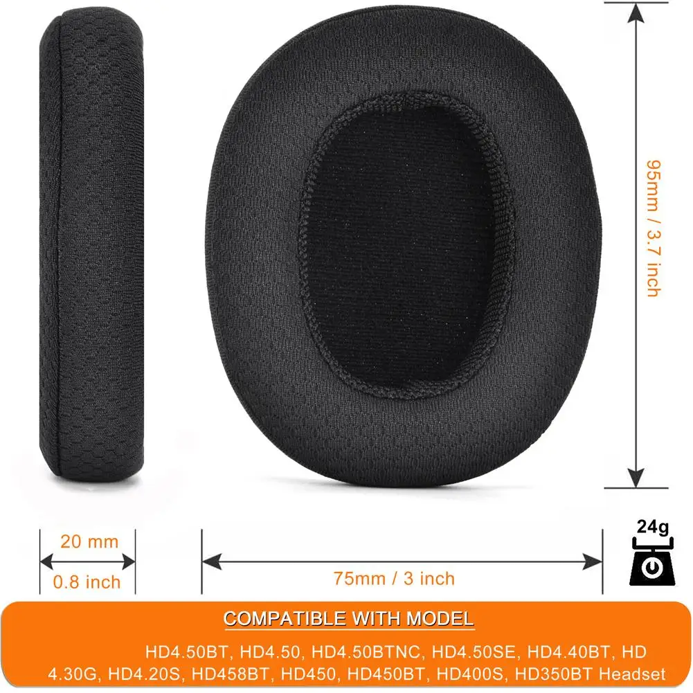 2pcs Replacement Earpads For Sennheiser Hd 4.50bt 4.40bt Hd 4.30 Hd4xx Headphones Ear Pads Cushions Earphone Accessories