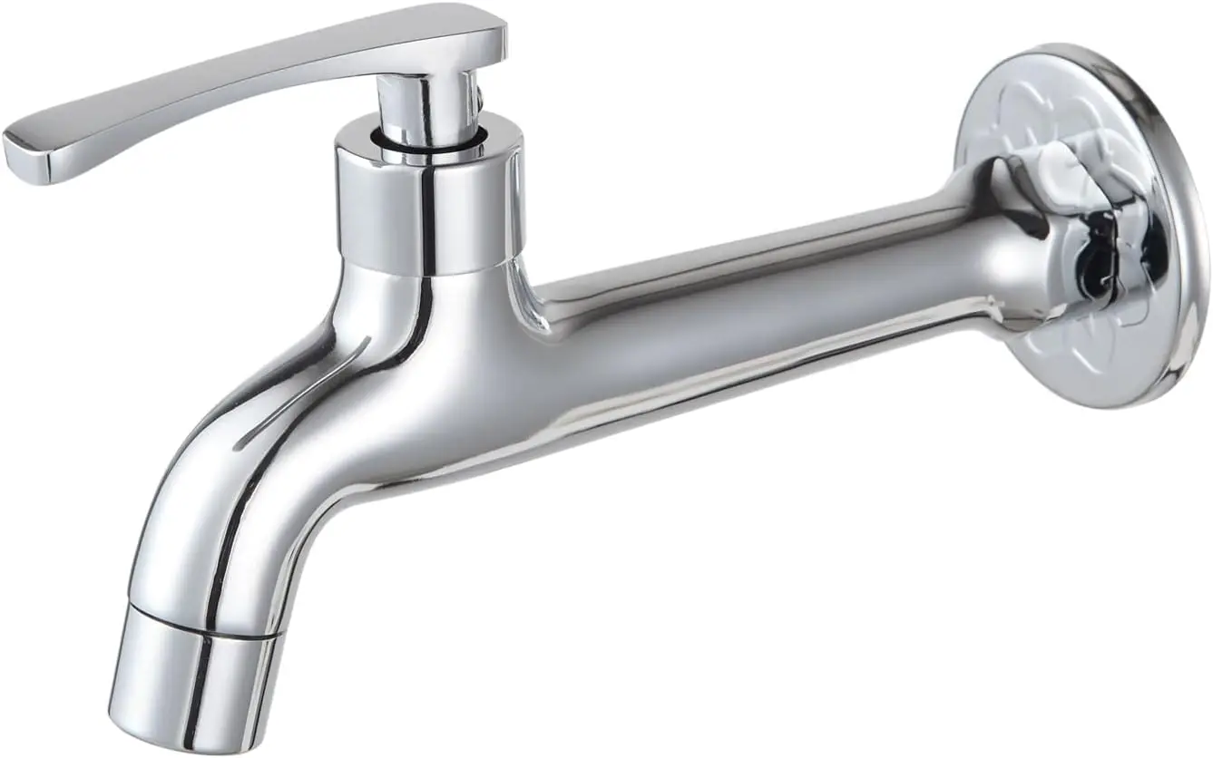 

Смеситель для хозяйственной раковины, одинарный холодный кран, хромированный, для садового шланга, подключение G 1/2 дюйма