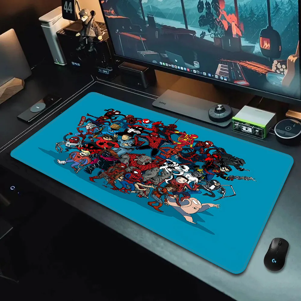 Marvel Spider-Man Anime Mousepad HD Printing Computer Gamers Locking Edge Non-slip Mouse Pad XXL90x40cm Keyboard PC Desk Pad