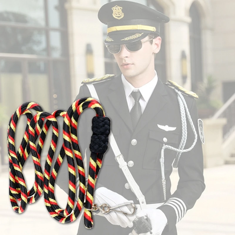 Security Shoulder Cord Traditional Braided Militaries Shoulder Badge Cord for Uniform Cosplay Costume Decoration