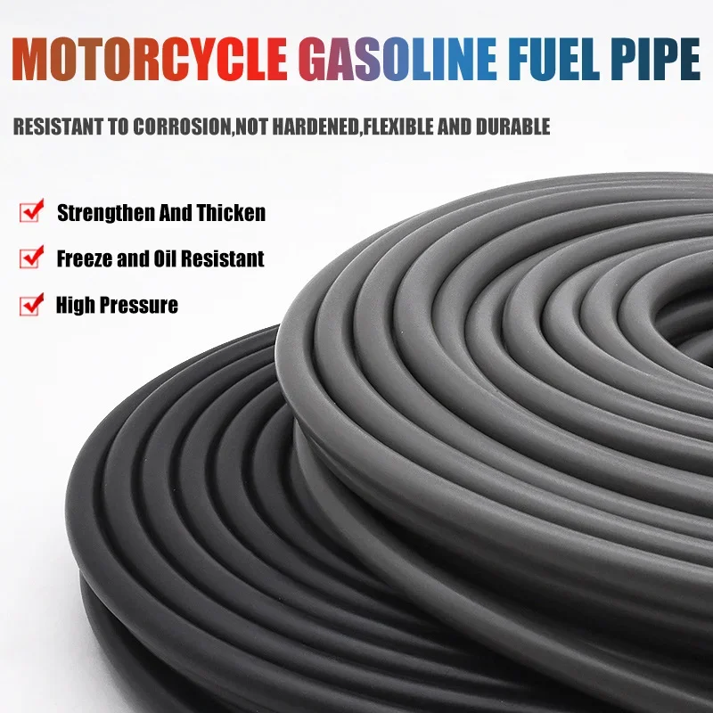 

Motorcycle Fuel Gear Rubber 1m 100cm Oil Tube Pipeline Hose Enviromental Vitta Functional 5mm to 8mm Reinforced Petrol Oil