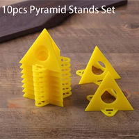 10pcs Mini Triangle Paint Pads Feet Pyramid Stands Set Woodworking Bracket Spray Painting Bracket Cushion Block Auxiliary Tool